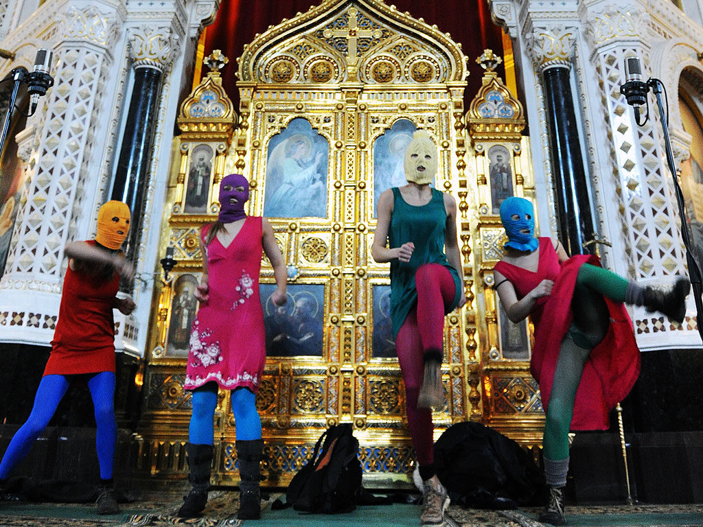 Pussy Riot в Храме Христа Спасителя